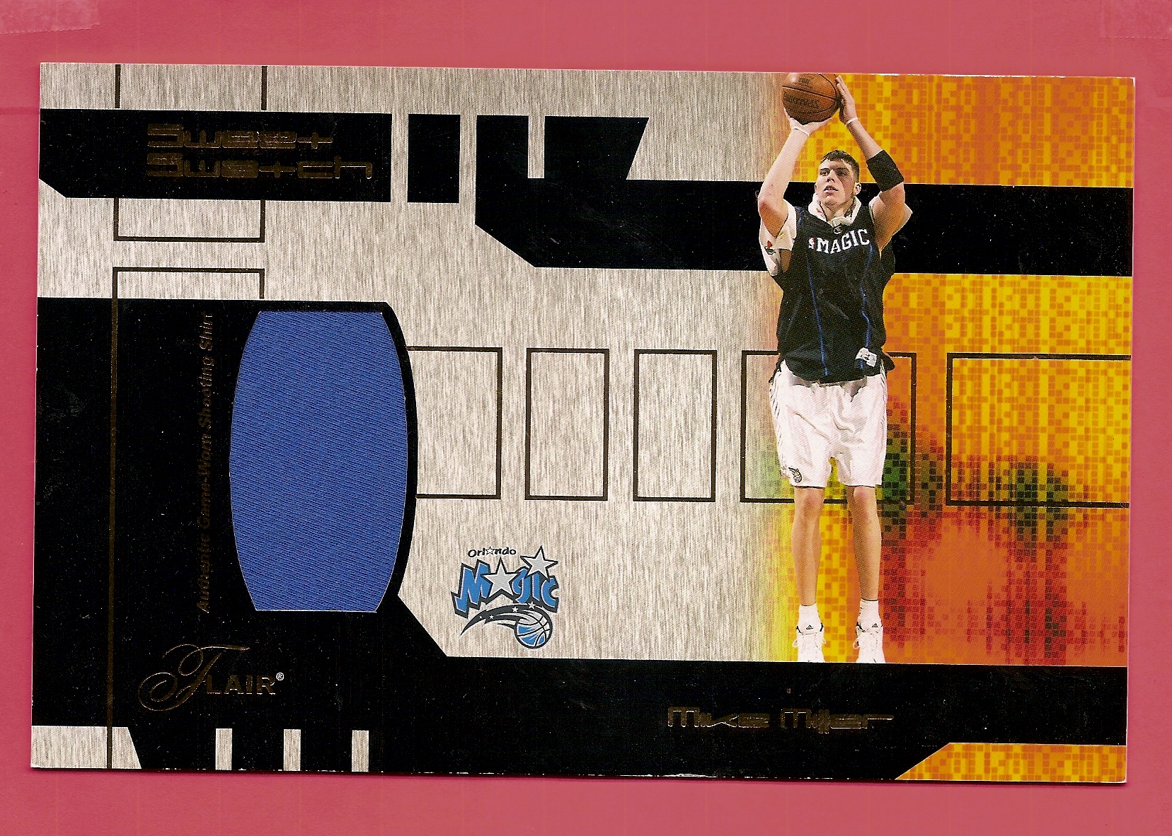 2002-03 Flair Sweet Swatch Game Used #SSMM Mike Miller/875