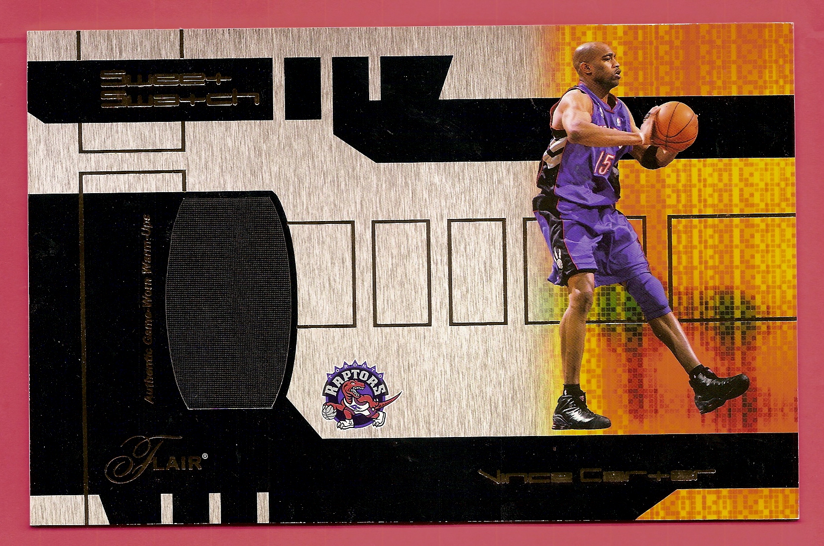 2002-03 Flair Sweet Swatch Game Used #SSVC Vince Carter/975