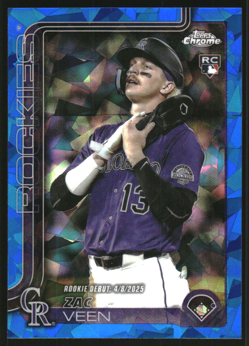 2025 Topps Chrome Update Sapphire #USC186 Zac Veen