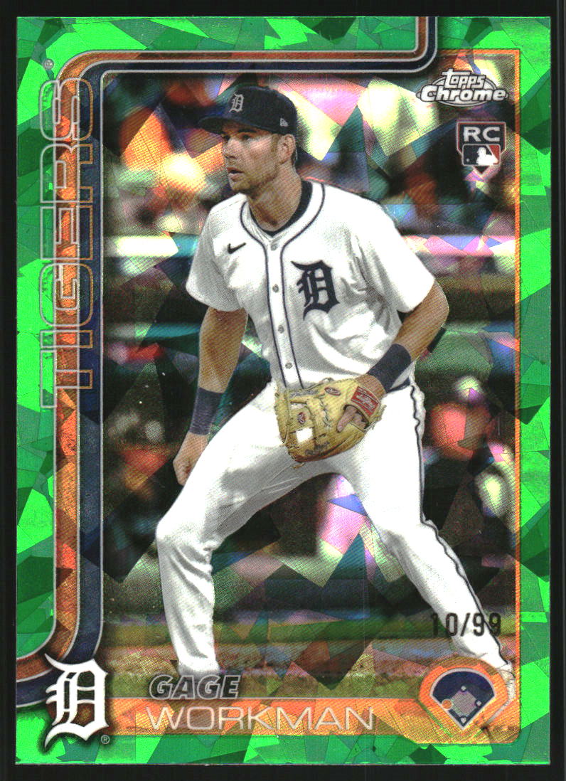 2025 Topps Chrome Update Sapphire Green #USC21 Gage Workman /99