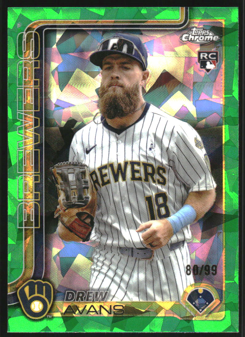 2025 Topps Chrome Update Sapphire Green #USC47 Drew Avans /99