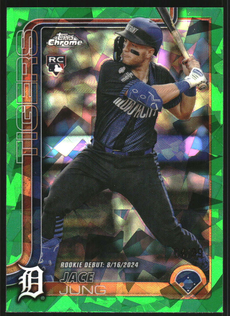 2025 Topps Chrome Update Sapphire Green #USC121 Jace Jung /99