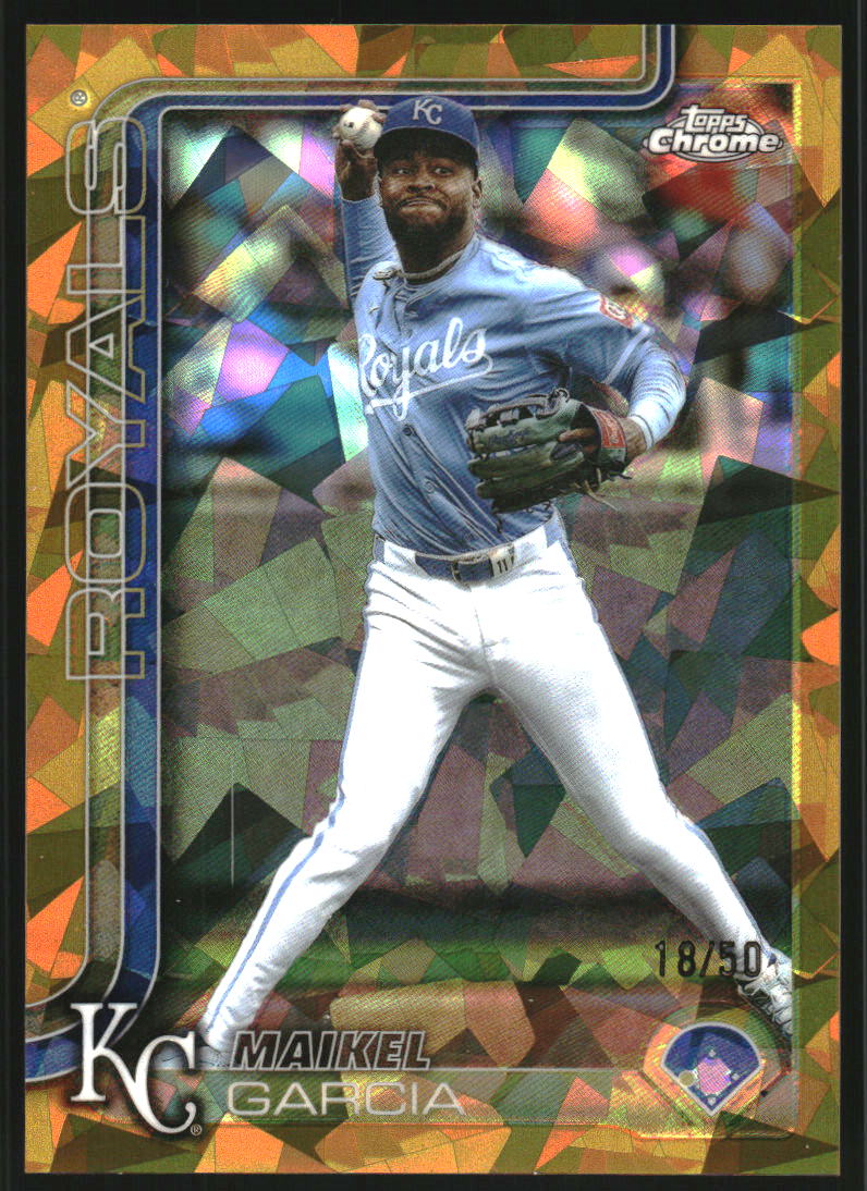 2025 Topps Chrome Update Sapphire Gold #USC70 Maikel Garcia /50