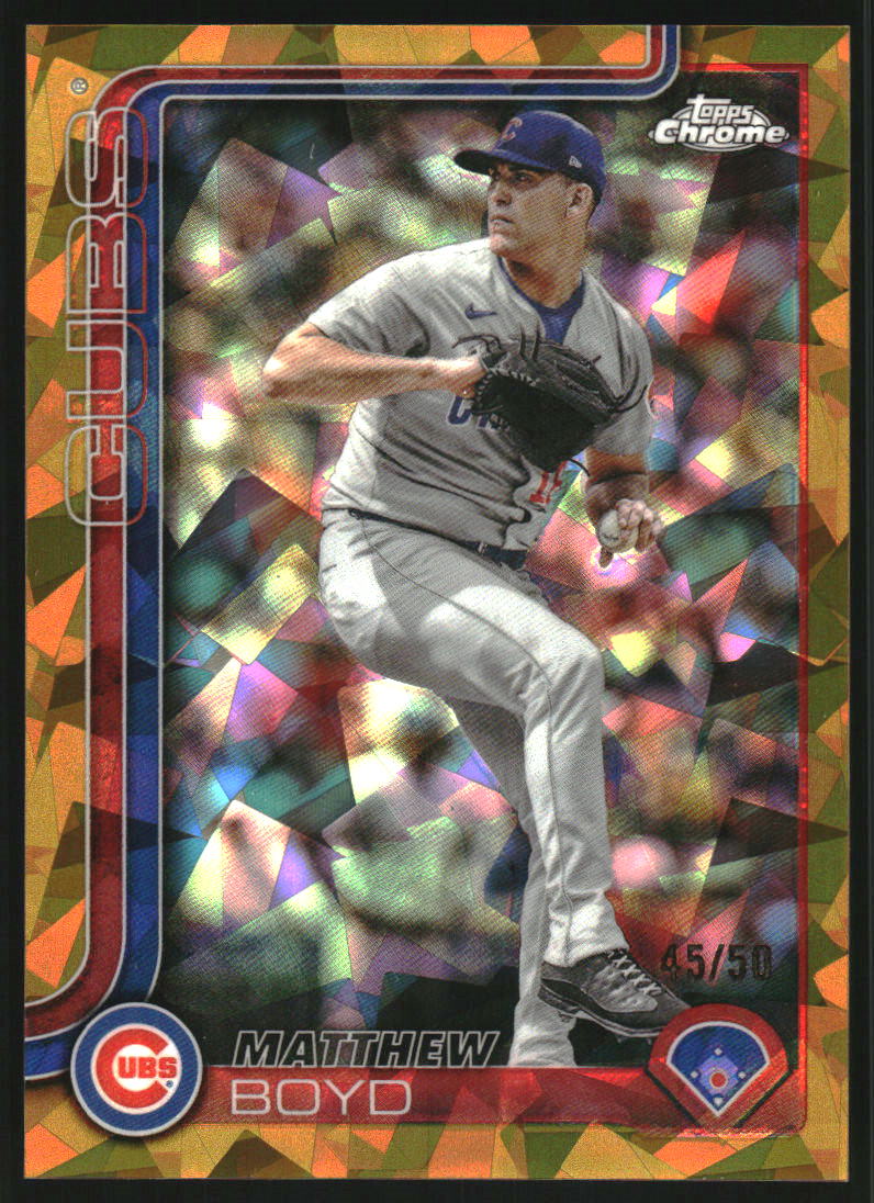 2025 Topps Chrome Update Sapphire Gold #USC184 Matthew Boyd /50