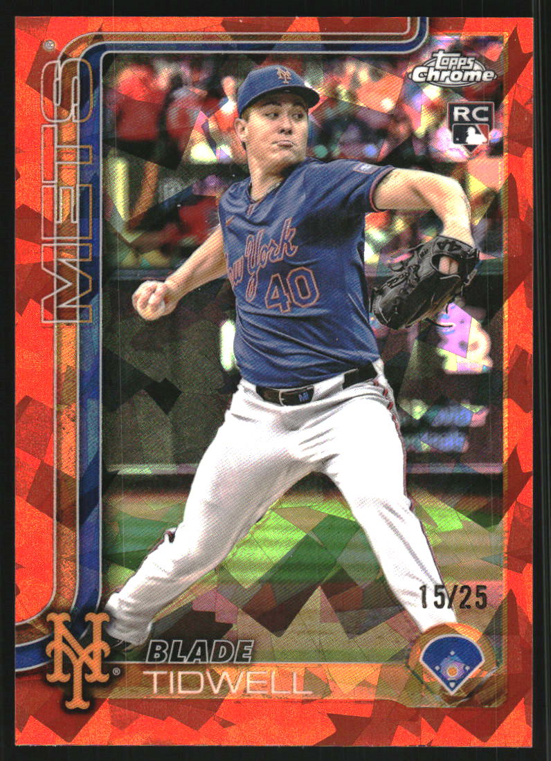 2025 Topps Chrome Update Sapphire Orange #USC14 Blade Tidwell /25