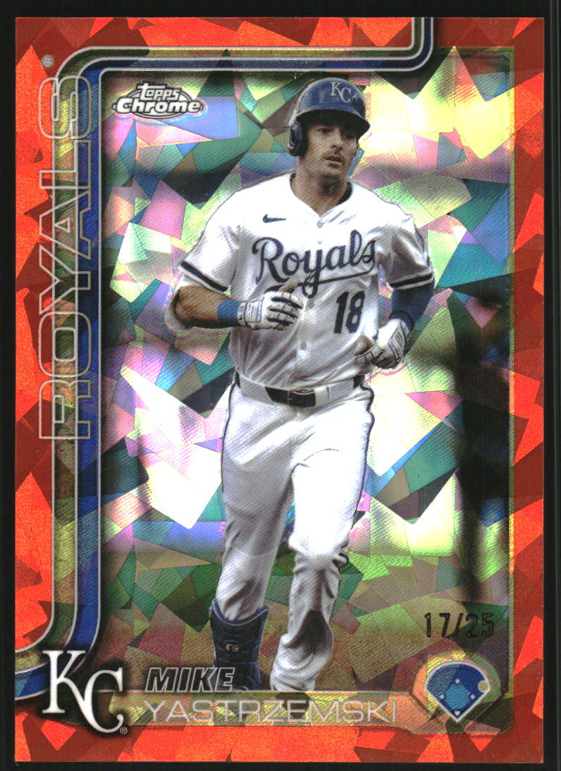 2025 Topps Chrome Update Sapphire Orange #USC44 Mike Yastrzemski /25
