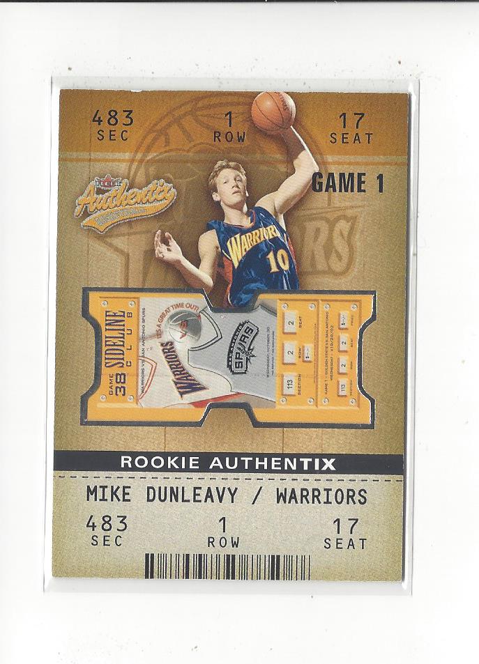 2002-03 Fleer Authentix #103 Mike Dunleavy RC