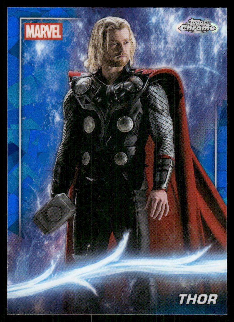 2025 Topps Chrome Sapphire Edition Marvel Studios #10 Thor