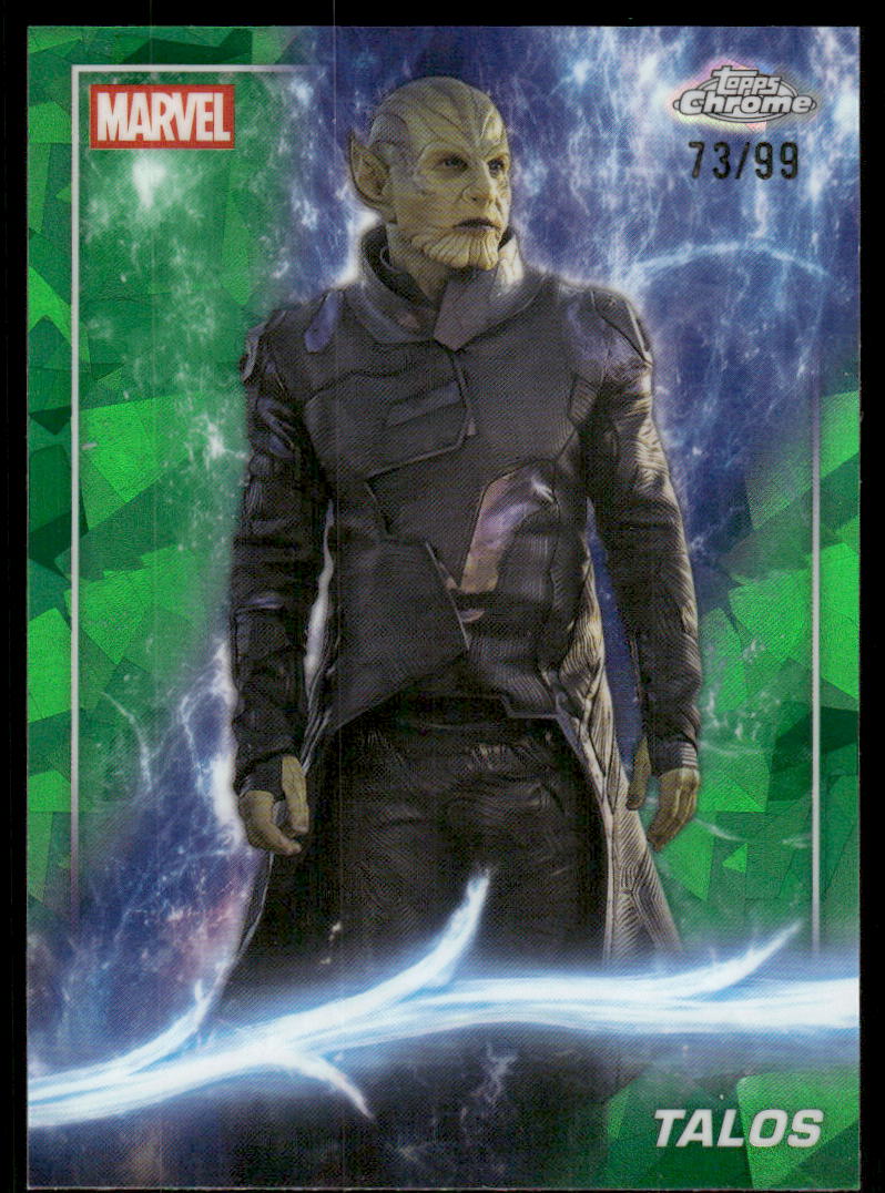 2025 Topps Chrome Sapphire Edition Marvel Studios Green #98 Talos