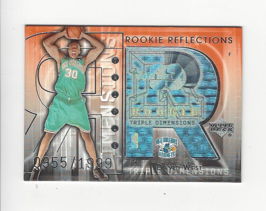 2003-04 Upper Deck Triple Dimensions #115 David West RC