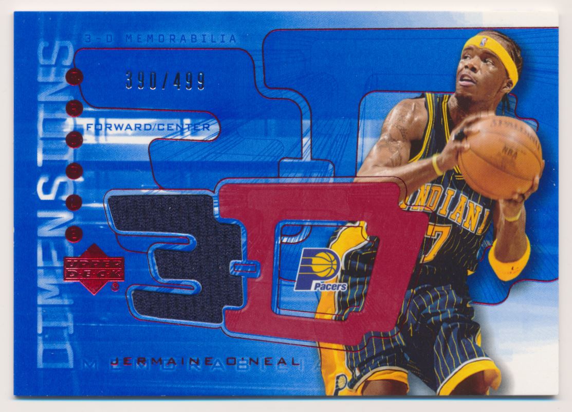 2003-04 Upper Deck Triple Dimensions 3-D Shooting Shirts #S32 Jermaine O'Neal