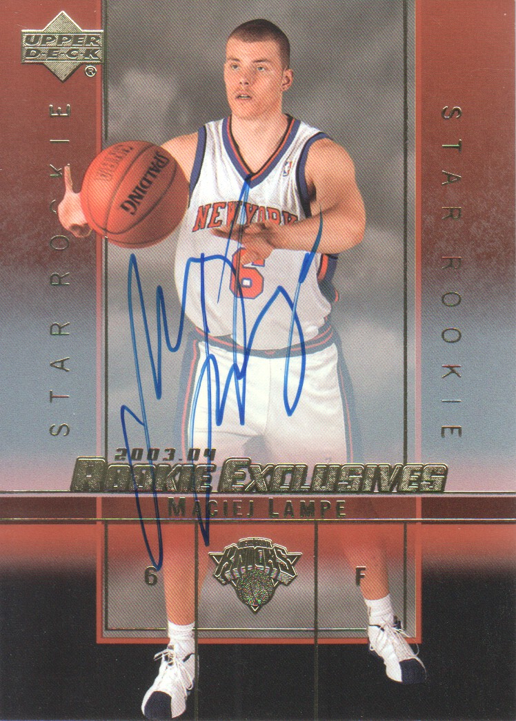 2003-04 Upper Deck Rookie Exclusives Autographs #A25 Maciej Lampe