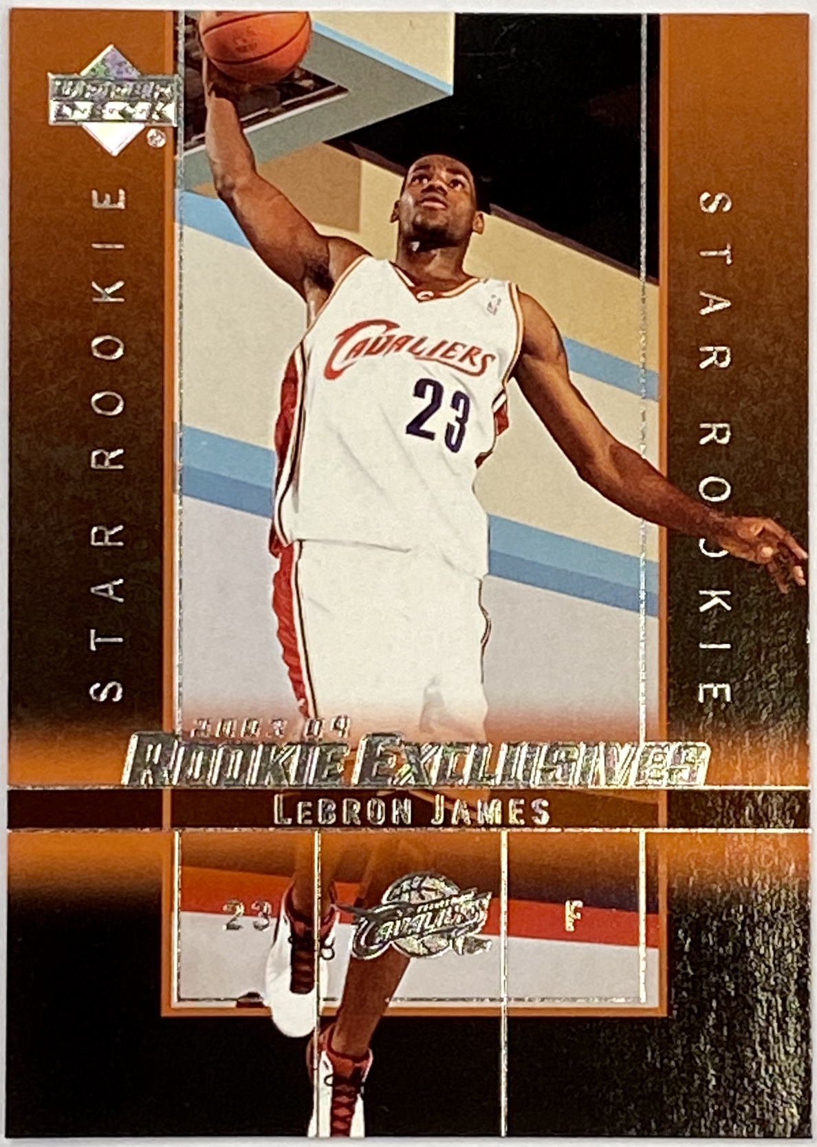 2003-04 Upper Deck Rookie Exclusives #1 LeBron James RC