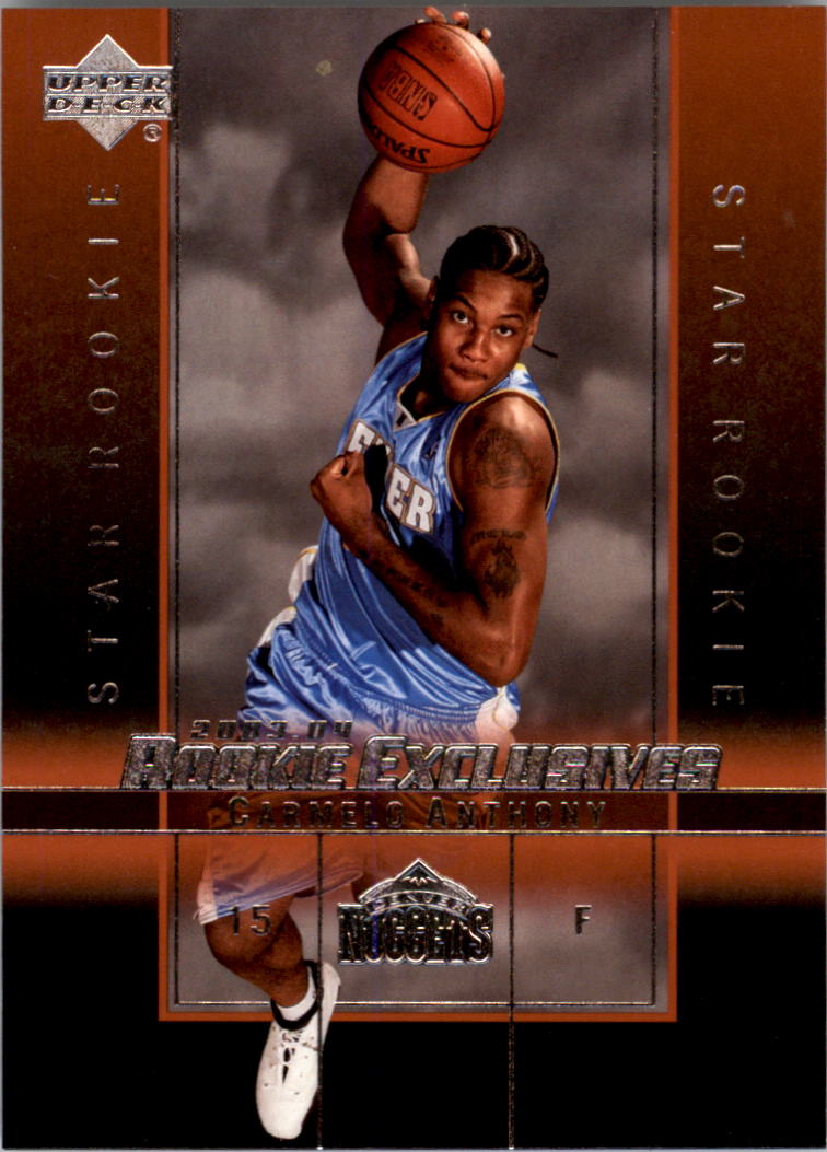 2003-04 Upper Deck Rookie Exclusives #3 Carmelo Anthony RC