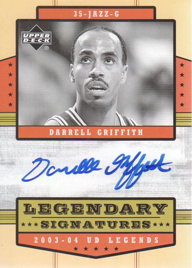 2003-04 Upper Deck Legends Legendary Signatures #DG Darrell Griffith