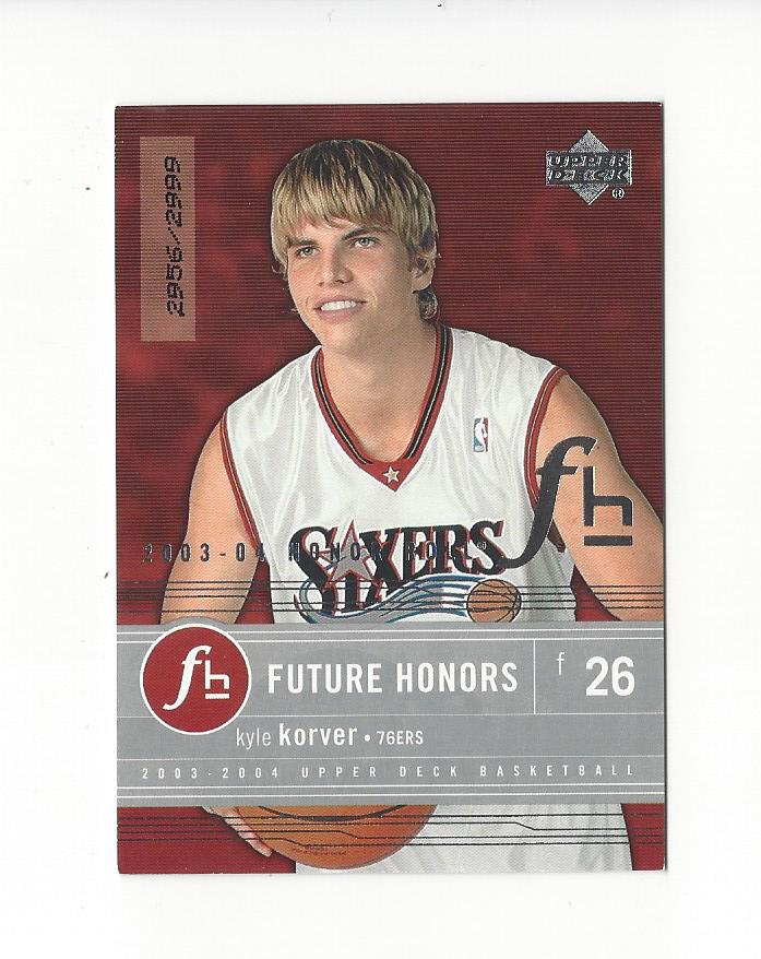 2003-04 Upper Deck Honor Roll #104 Kyle Korver RC