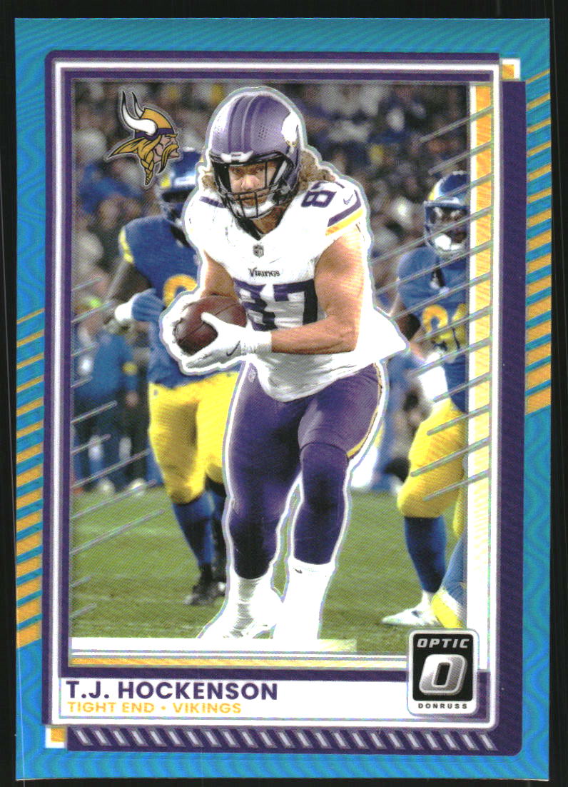 2025 Donruss Optic Football Aqua T.J. Hockenson #145