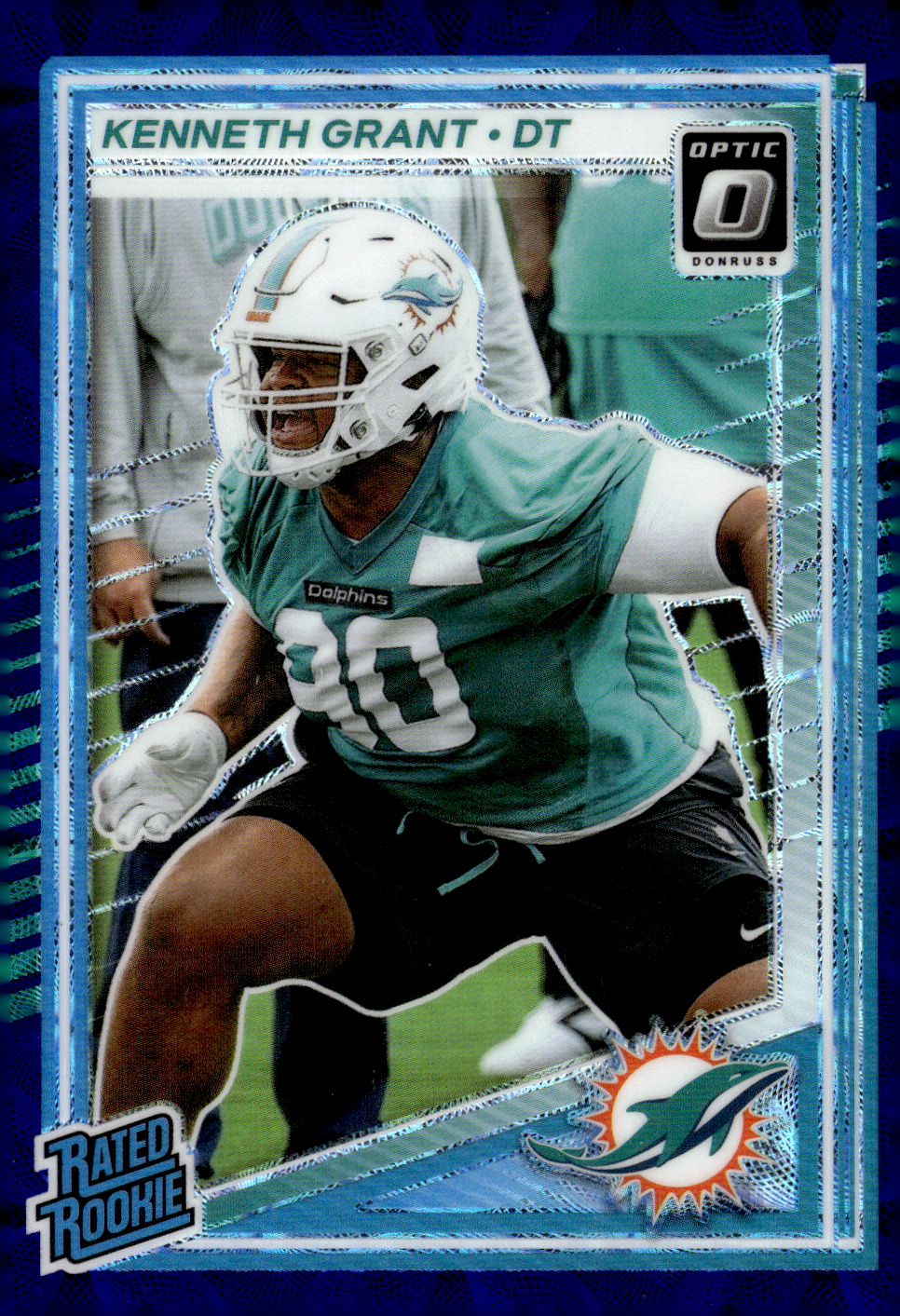 2025 Donruss Optic Purple Shock #216 Kenneth Grant RR