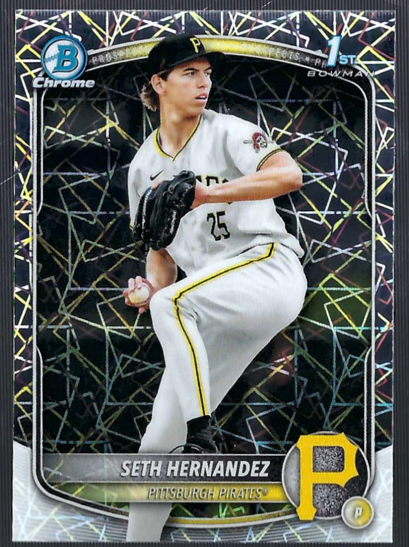 2025 Bowman Chrome Draft Lazer Refractors #BDC25 Seth Hernandez