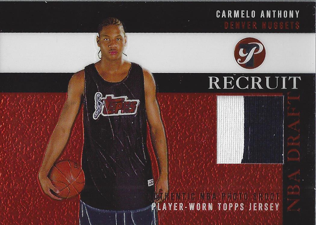 2003-04 Topps Pristine Recruit Relics #CA Carmelo Anthony