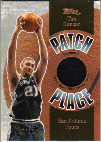 2003-04 Topps Jersey Edition Patch Place #24 Tim Duncan