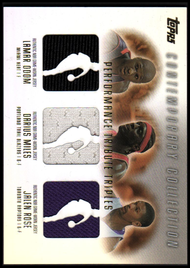 2003-04 Topps Contemporary Collection Performance Tribute Triples #OMR Lamar Odom/200/Darius Miles/Jalen Rose