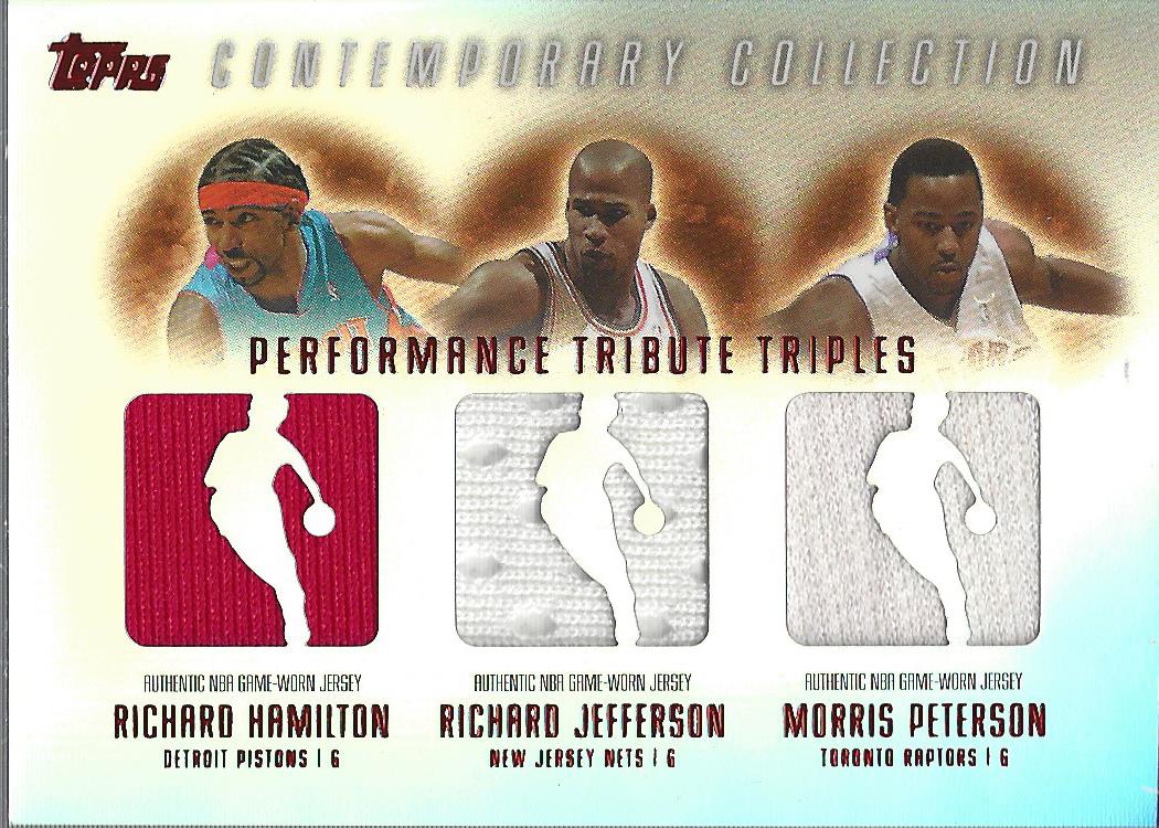 2003-04 Topps Contemporary Collection Performance Tribute Triples Red #HJP Richard Hamilton/Richard Jefferson/Morris Peterson