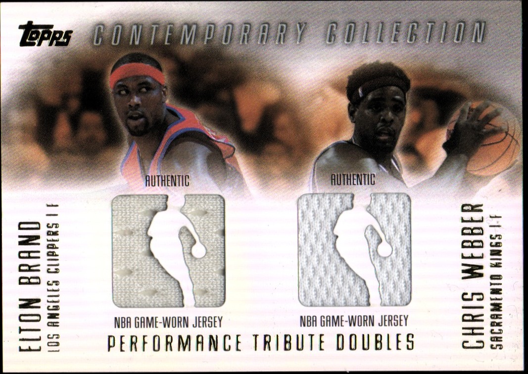 2003-04 Topps Contemporary Collection Matching Marks Relics #WB Chris Webber/Elton Brand