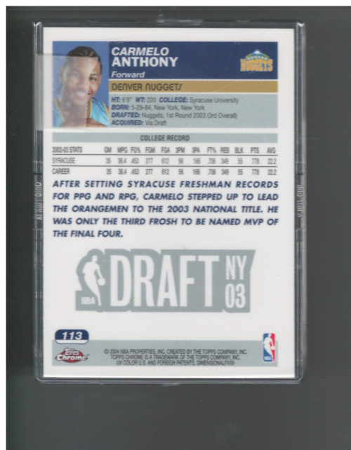 A2259- 2003-04 Topps Chrome Bk #s 1-165 +Inserts -You Pick- 15+ FREE US SHIP - Picture 198 of 284