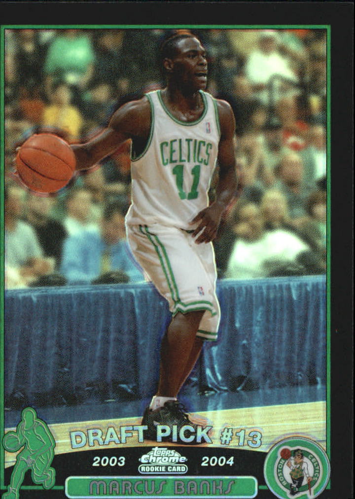 2003-04 Topps Chrome Refractors Black #123 Marcus Banks