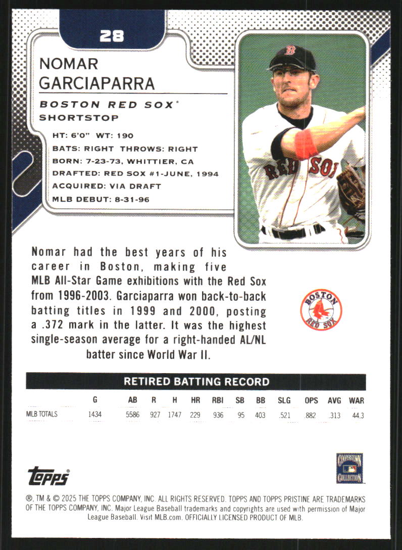2025 Topps Pristine #28 Nomar Garciaparra
