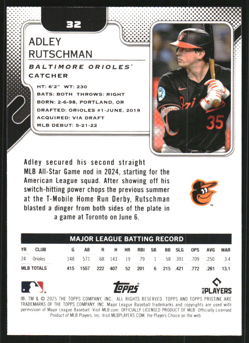 2025 Topps Pristine #32 Adley Rutschman