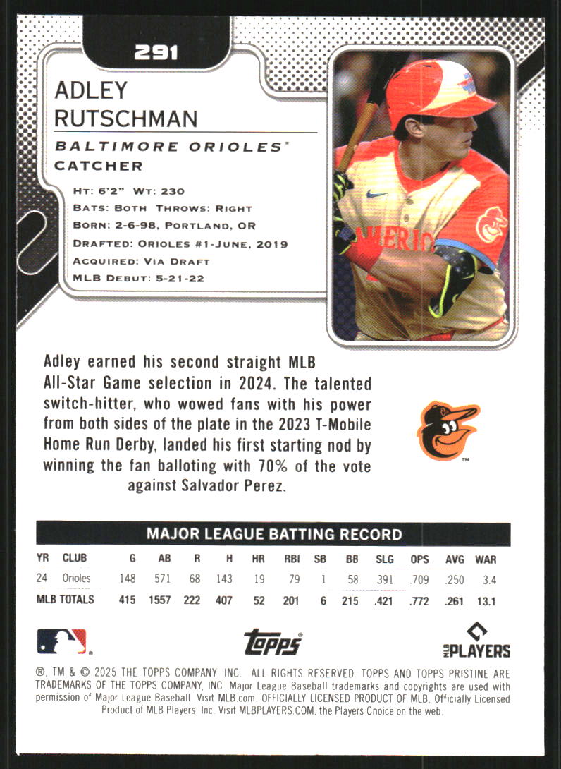 2025 Topps Pristine #291 Adley Rutschman