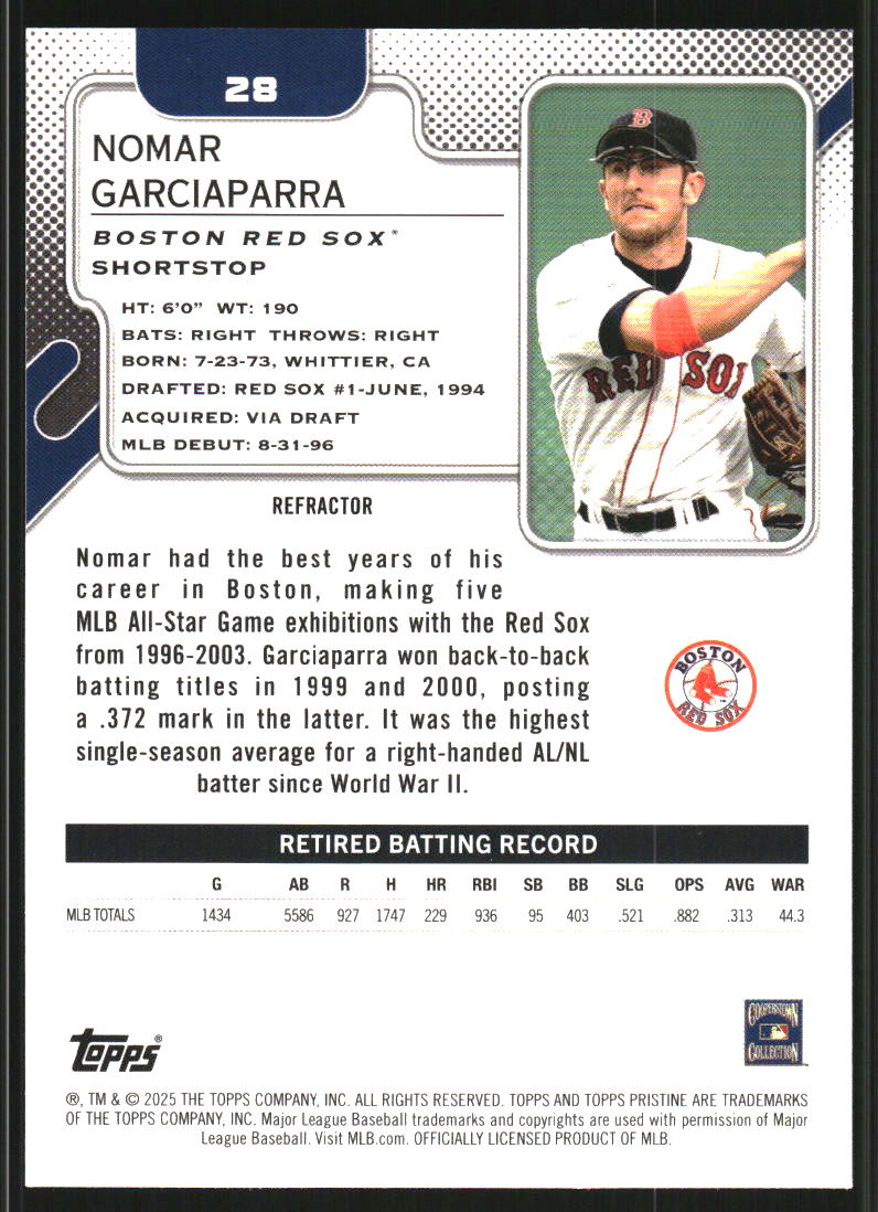 2025 Topps Pristine Refractors #28 Nomar Garciaparra