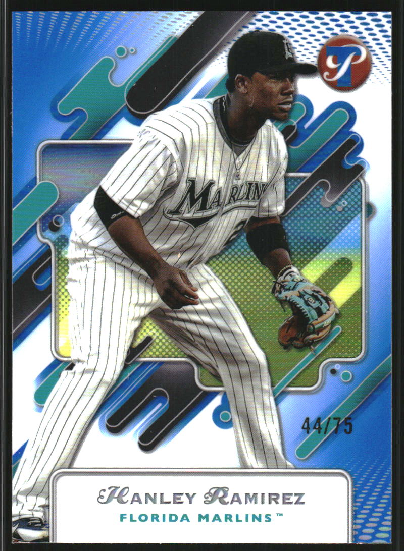 2025 Topps Pristine Blue Refractors #104 Hanley Ramirez /75