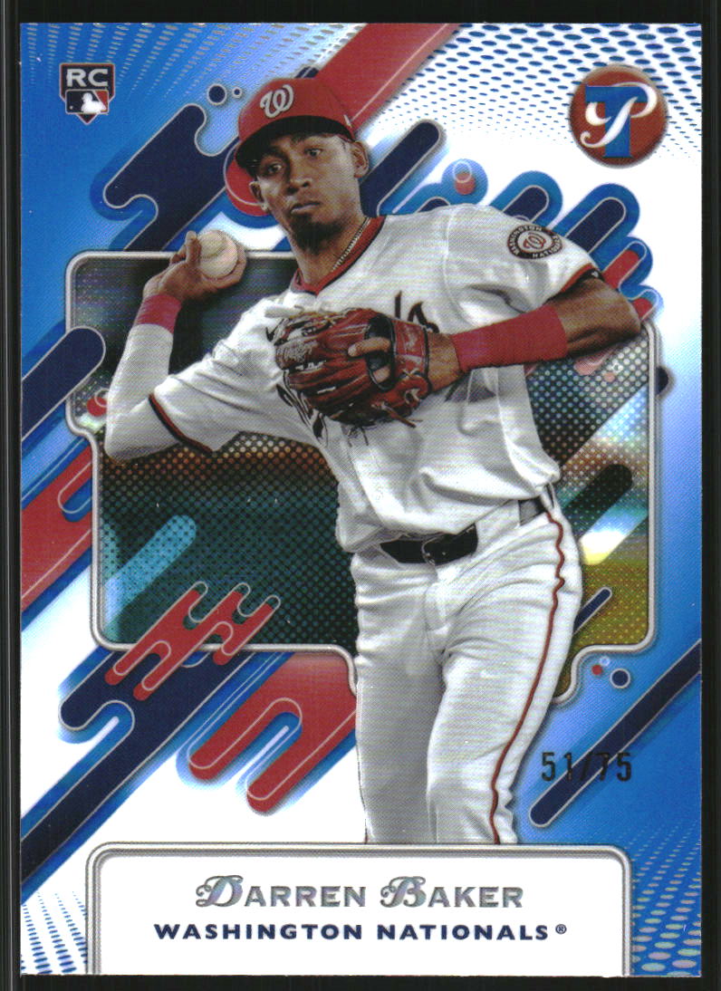 2025 Topps Pristine Blue Refractors #251 Darren Baker /75