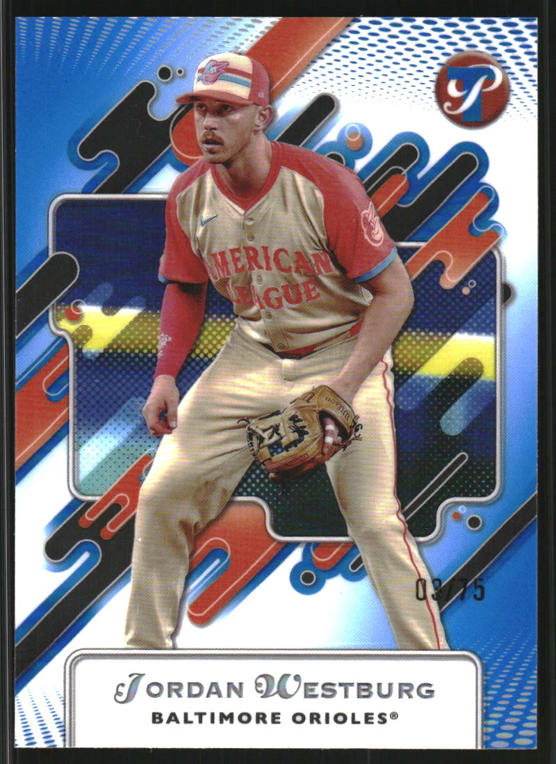 2025 Topps Pristine Blue Refractors #255 Jordan Westburg /75