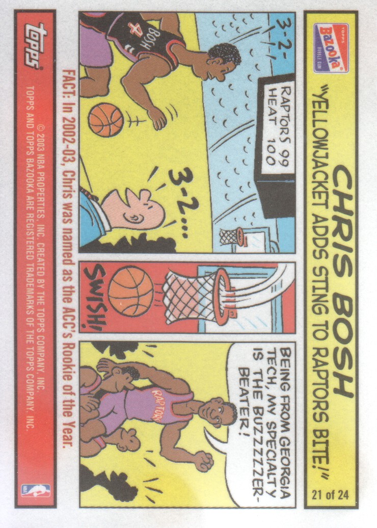 2003-04 Bazooka Comics #21 Chris Bosh