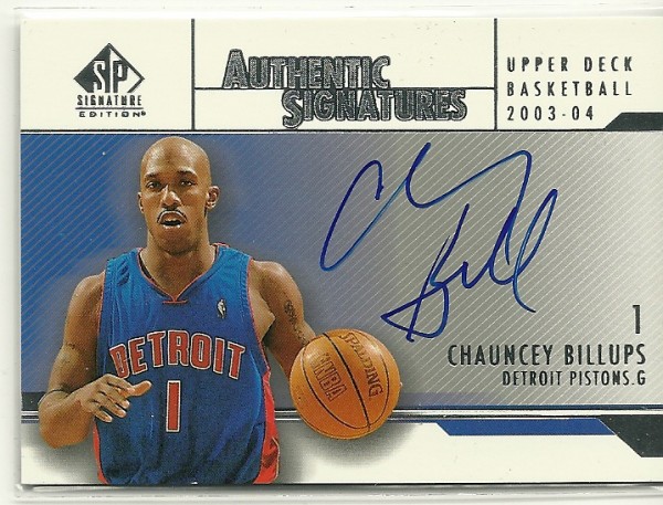 chauncey billups autograph