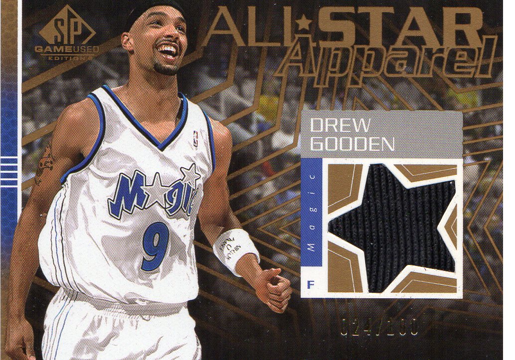 2003-04 SP Game Used All Star Apparel Gold #DGAS Drew Gooden
