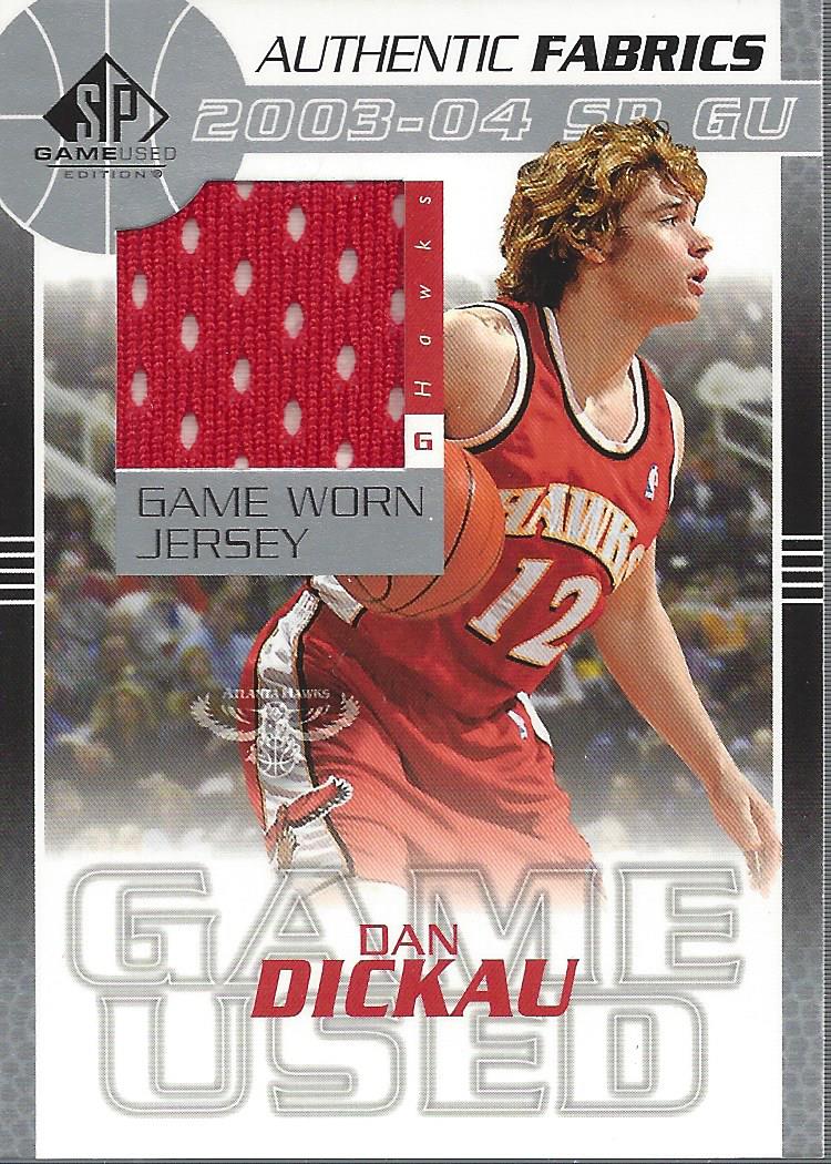 2003-04 SP Game Used Authentic Fabrics #DDJ Dan Dickau
