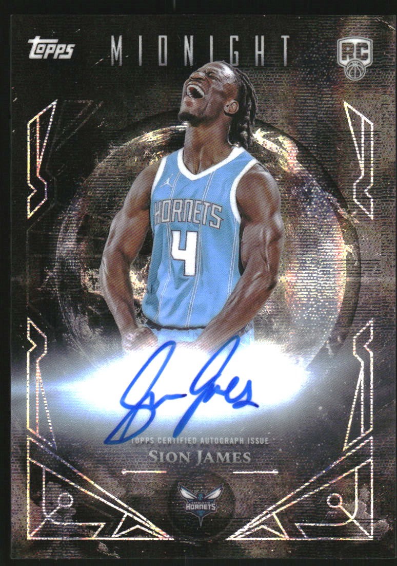 2025-26 Topps Midnight Midnight Sun Rookie Signatures Moon Beam #MSRSJ Sion James Auto