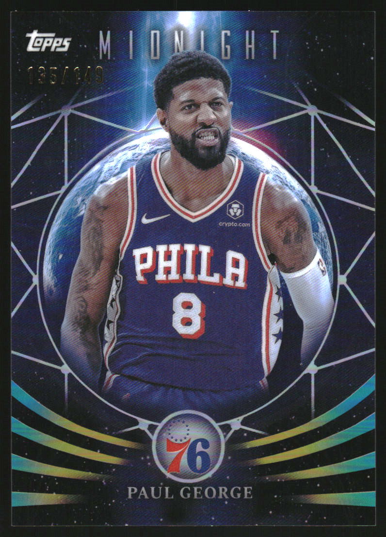 2025-26 Topps Midnight Moonfall Morning #MF2 Paul George /149