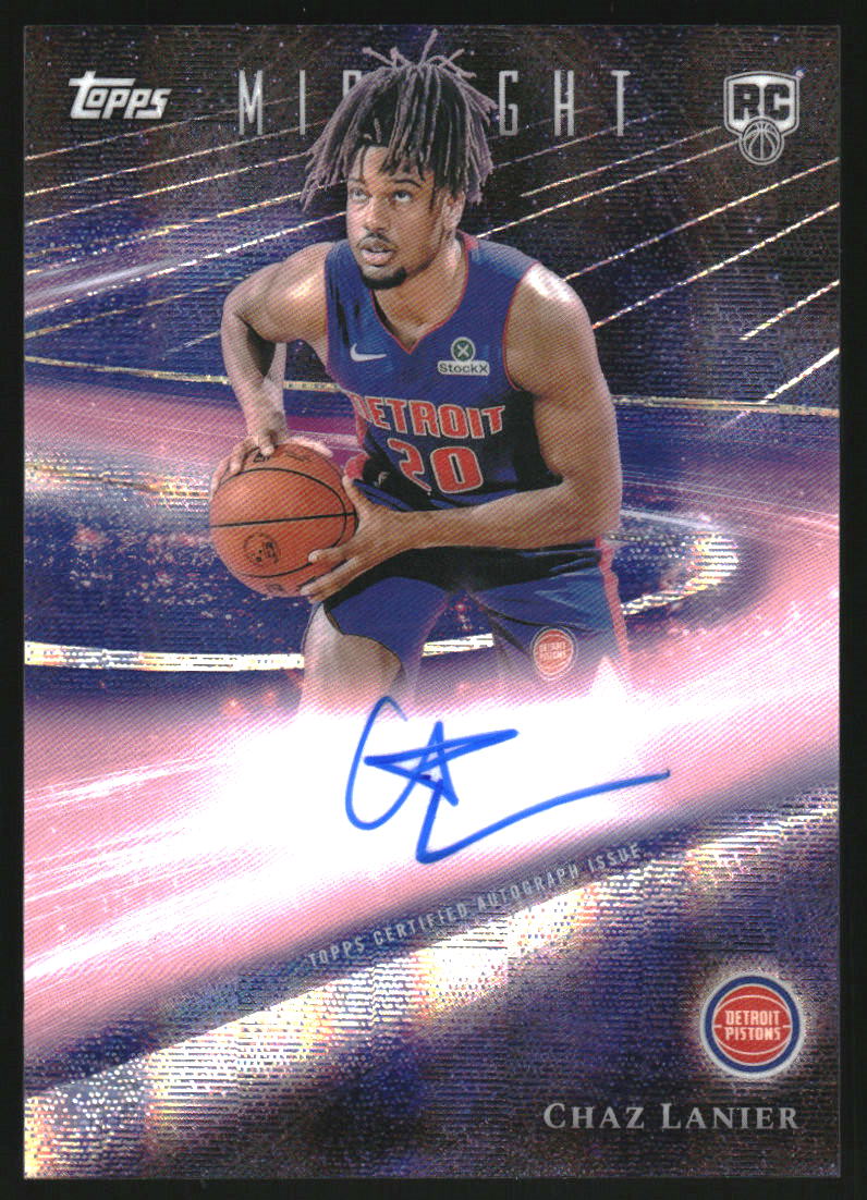 2025-26 Topps Midnight Rookie Horizon Signatures Moon Beam #RHSCL Chaz Lanier Auto