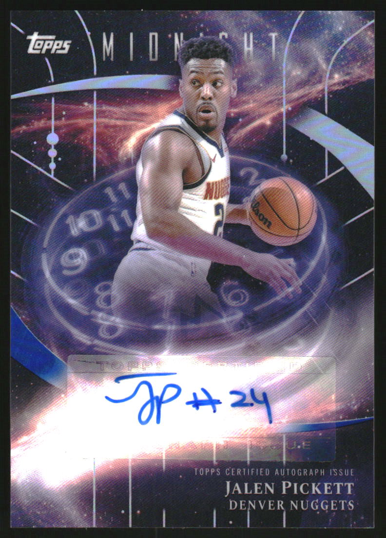 2025-26 Topps Midnight Stroke of Midnight Autographs #SMJP Jalen Pickett Auto