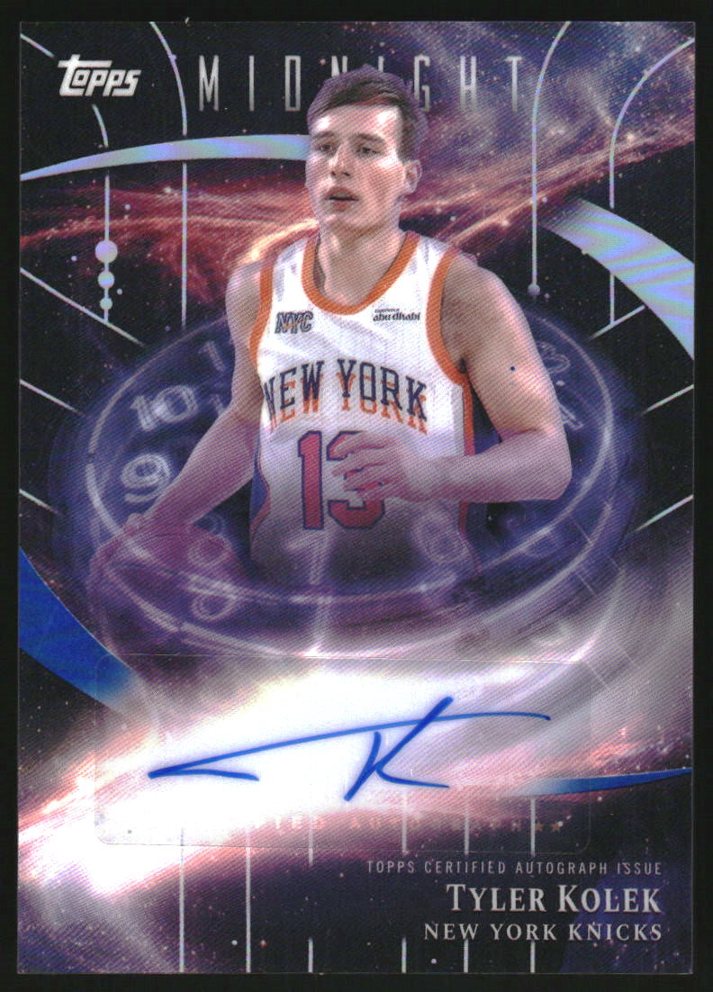 2025-26 Topps Midnight Stroke of Midnight Autographs #SMTK Tyler Kolek Auto