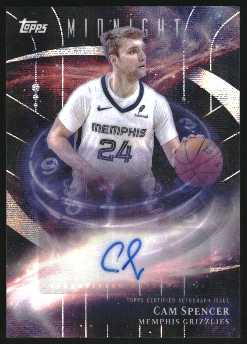 2025-26 Topps Midnight Stroke of Midnight Autographs Moon Beam #SMCS Cam Spencer Auto