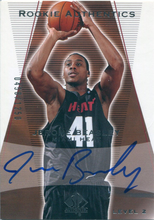 2003-04 SP Authentic #169 Jerome Beasley AU RC