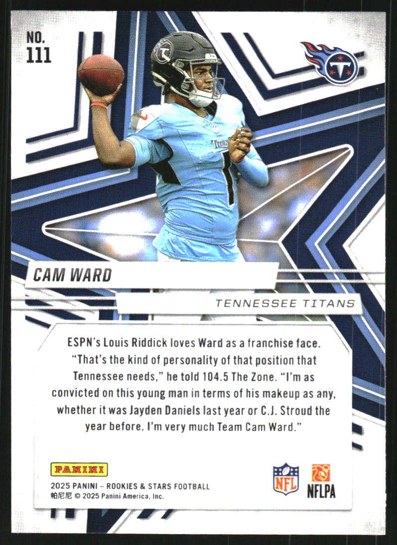 2025 Rookies and Stars Red #111 Cam Ward