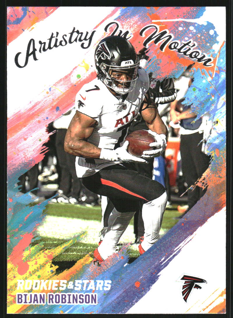 2025 Rookies and Stars Artistry in Motion #1 Bijan Robinson